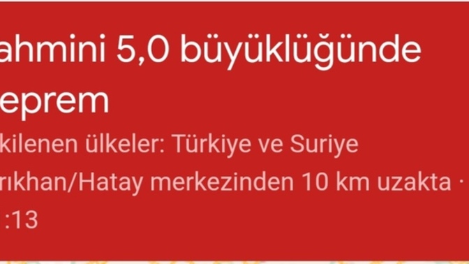 Deprem olduğu zaman panik atak oluyor musunuz?