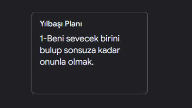 Yılbaşı planınız hazır mı veya yapılacaklar listeniz?
