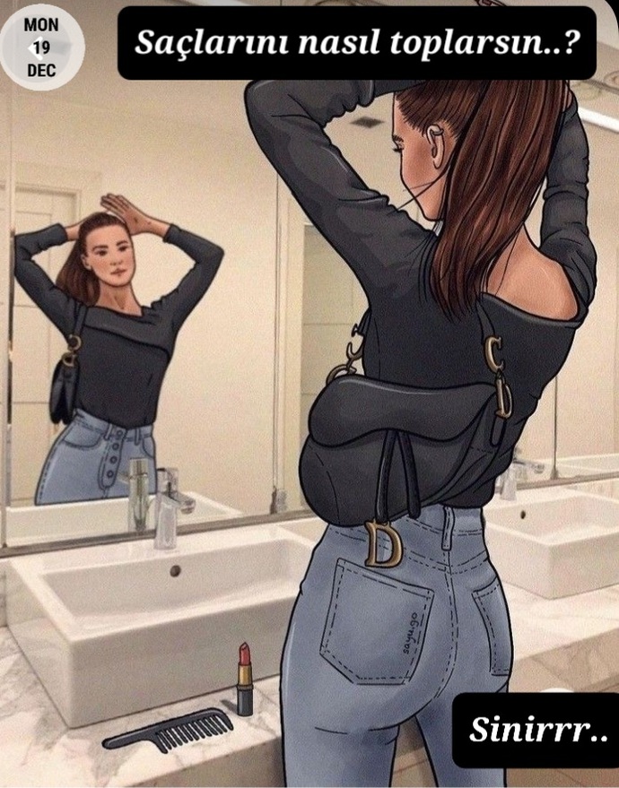 İşe geç kalmadan son rutuşları yapıyoreee.. 😎✌🏻 💋