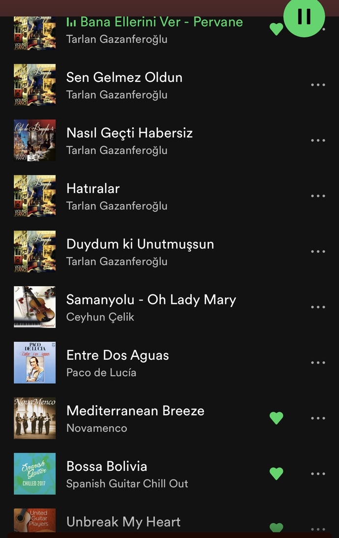 Kınamda yemek çalarken seçtiğim müzikler nasıl?