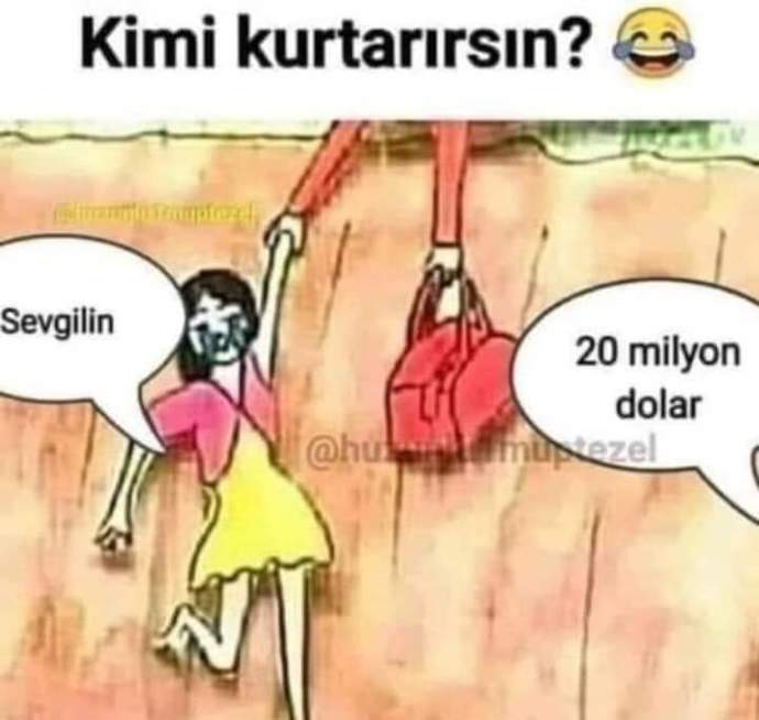 Kimi kurtarırsın sevgilini mi yoksa 20 milyon doları mı?