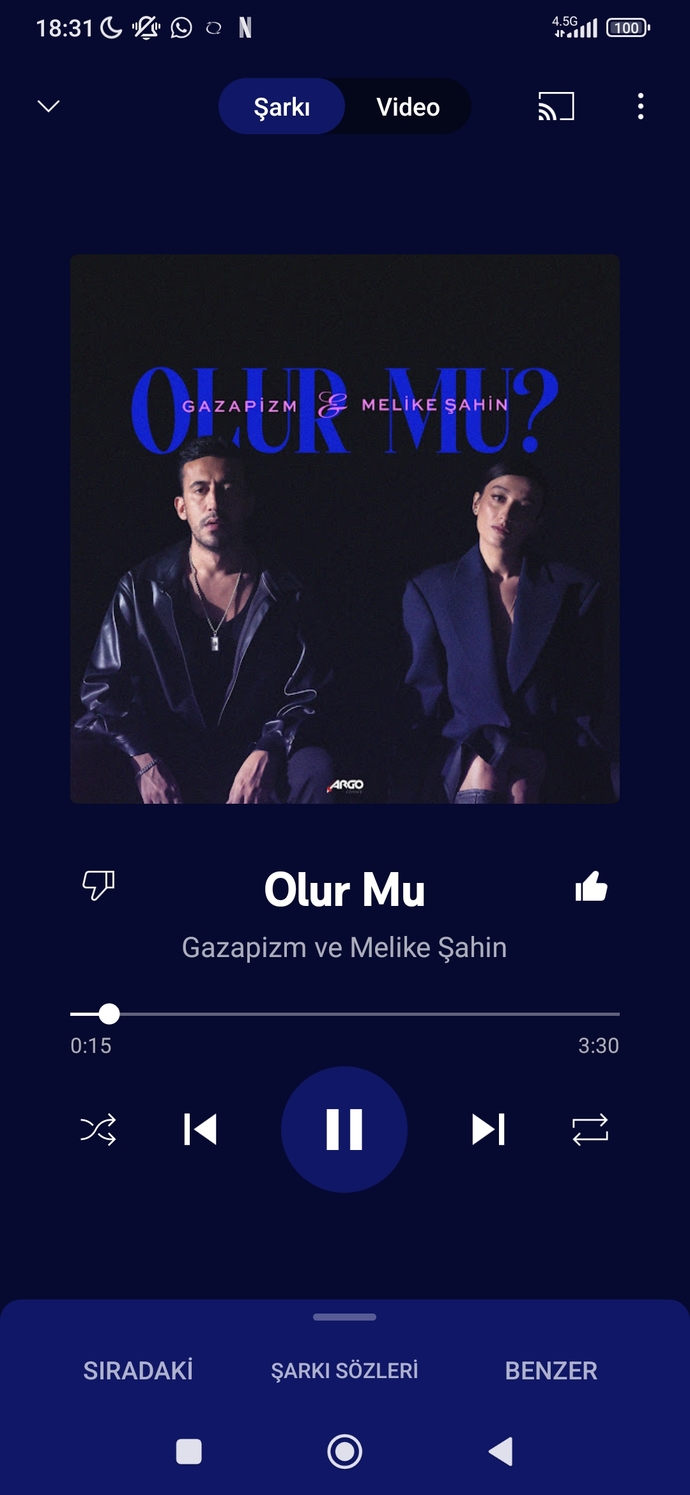 Sevdiginiz bi şarkı hediye edin?