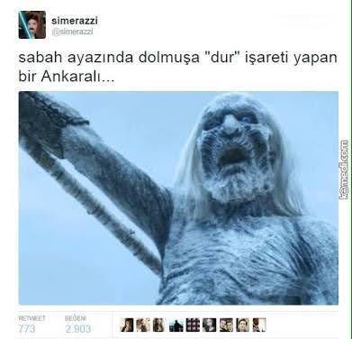 Her sabah  Ankara  öğrencileri.