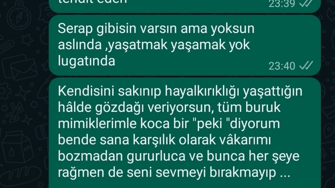 Benimle cinsellik konuşmayan sevgilime yazdığım nasıl?