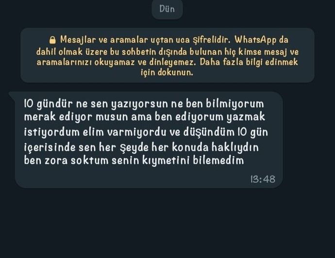 Kinci misiniz çabuk soğur musunuz karşılık alamayınca?