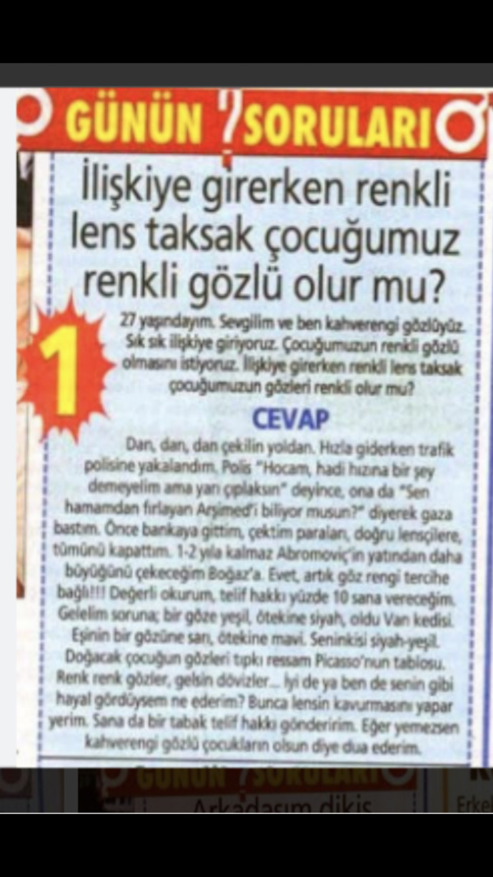 Cinsel ilişkide renkli lens takalım mı?