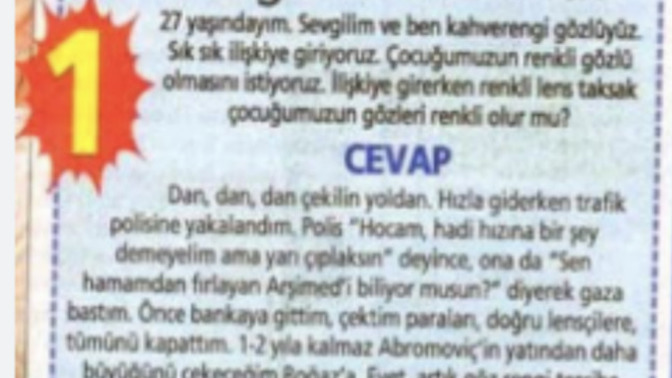 Cinsel ilişkide renkli lens takalım mı?