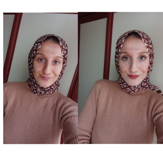 Makyajsız ve makyajlı halim arasından çok fark var mı?