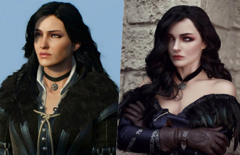 The Witcher oyunundaki Yennefer cosplayi! Çok tatlı değil mi?