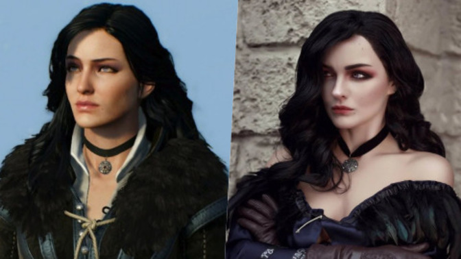 The Witcher oyunundaki Yennefer cosplay'i! Çok tatlı değil mi?