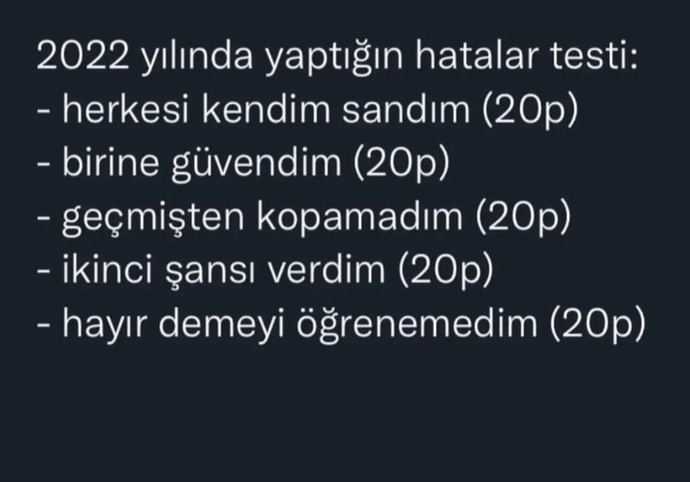 2022 yılını kaç puanla kapatıyorsunuz?
