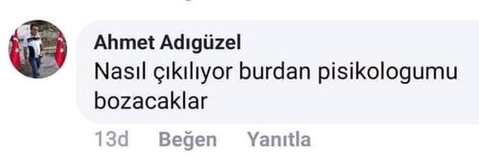 Burada gittikce ruh sağlığı bozuk insanlar takılmaya başladı farkında mısınız?