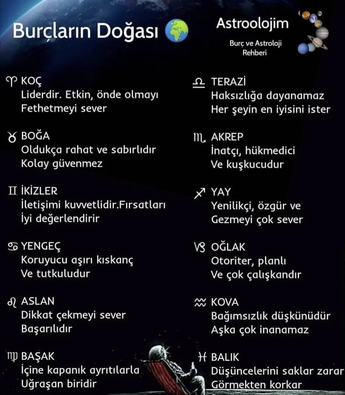 Burçların doğası nasılmış?