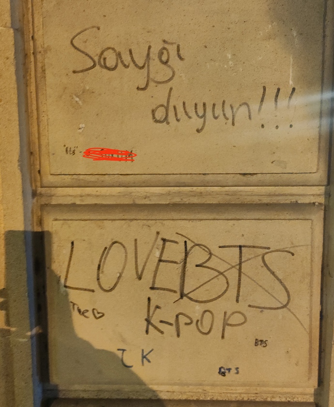 Not: ben yapmadım sadece görünce çektim
