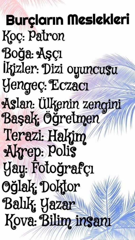 Burcuna göre hangi mesleği yapmalısın?