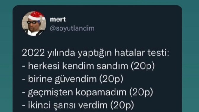 2023 de değişecek misiniz?