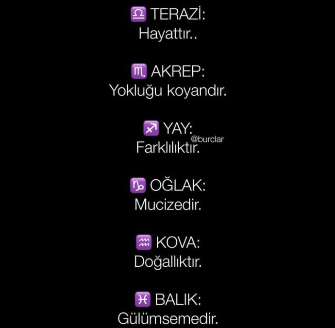 Burcuna göre nesin?