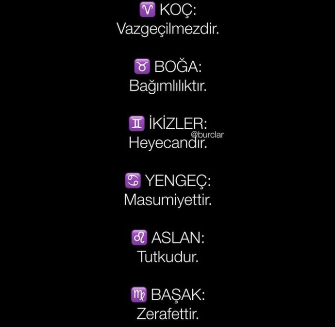 Burcuna göre nesin?