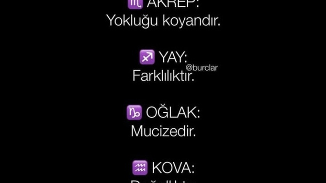 Burcuna göre nesin?