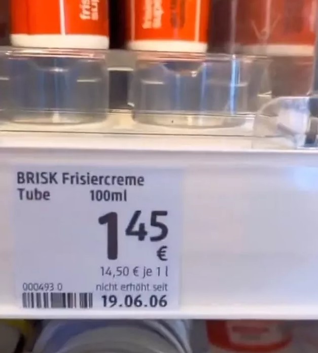 12 senedir 1.45 euro olan bir krem 🥲