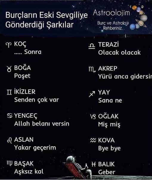 Eski sevgiline gönderdiğin şarkı hangisi? Yoksa, nayırrr ben başka şarkı mı gönderirim diyorsun?