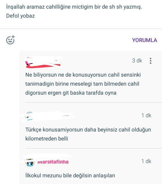 Yazım yanlışını aleni ve çok fazla yapanları boğmak istiyorum niye böyleler?