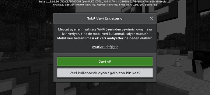 Minecraft Mobil veri kullanırsam ek ücret alırmı?