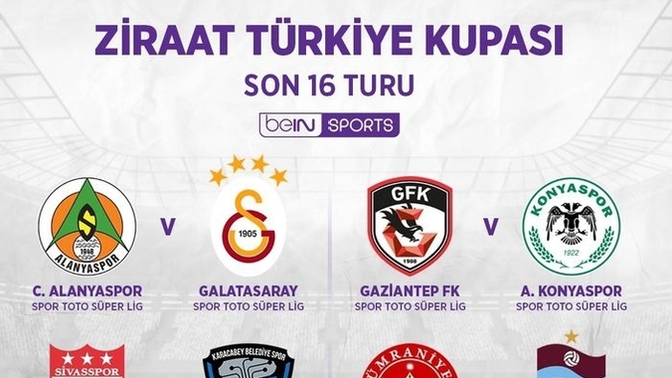 Ziraat Türkiye Kupası son 16 turları belli oldu! Hangi takımı destekliyorsunuz?