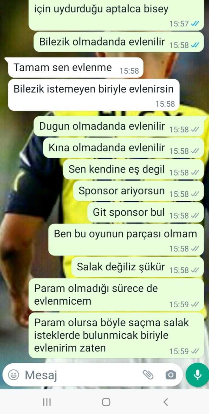 Evlilik için bilezik diye tutturan nişanlıma rest çektim.. Bu kız akrabalarına gösteriş için mi bilezik istiyor?