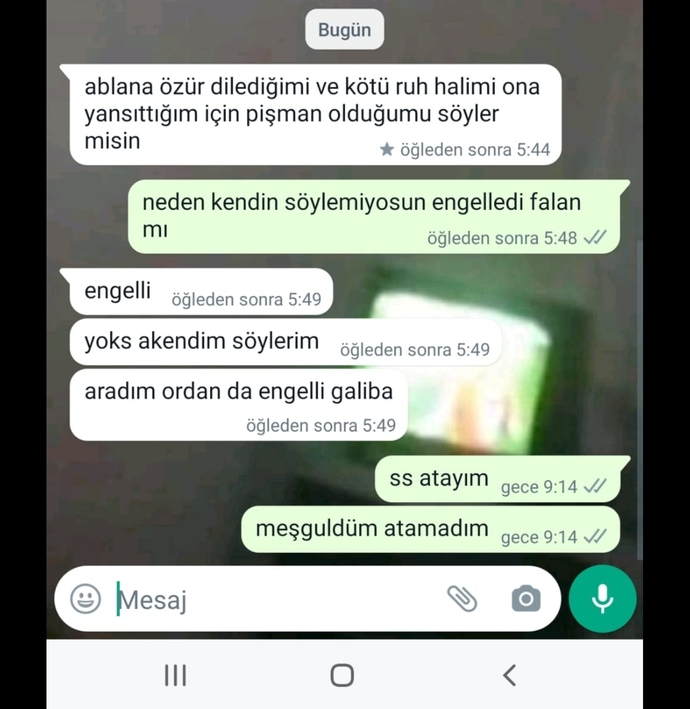 Bu özür kabul edilmeli mi?