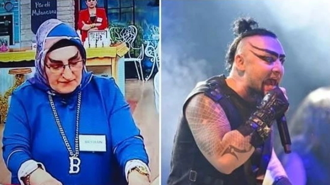 Yarışmada makyajıyla gündem olan teyze, Hayko Cepkin'e benzetildi! Makyaj yapıyor musunuz?