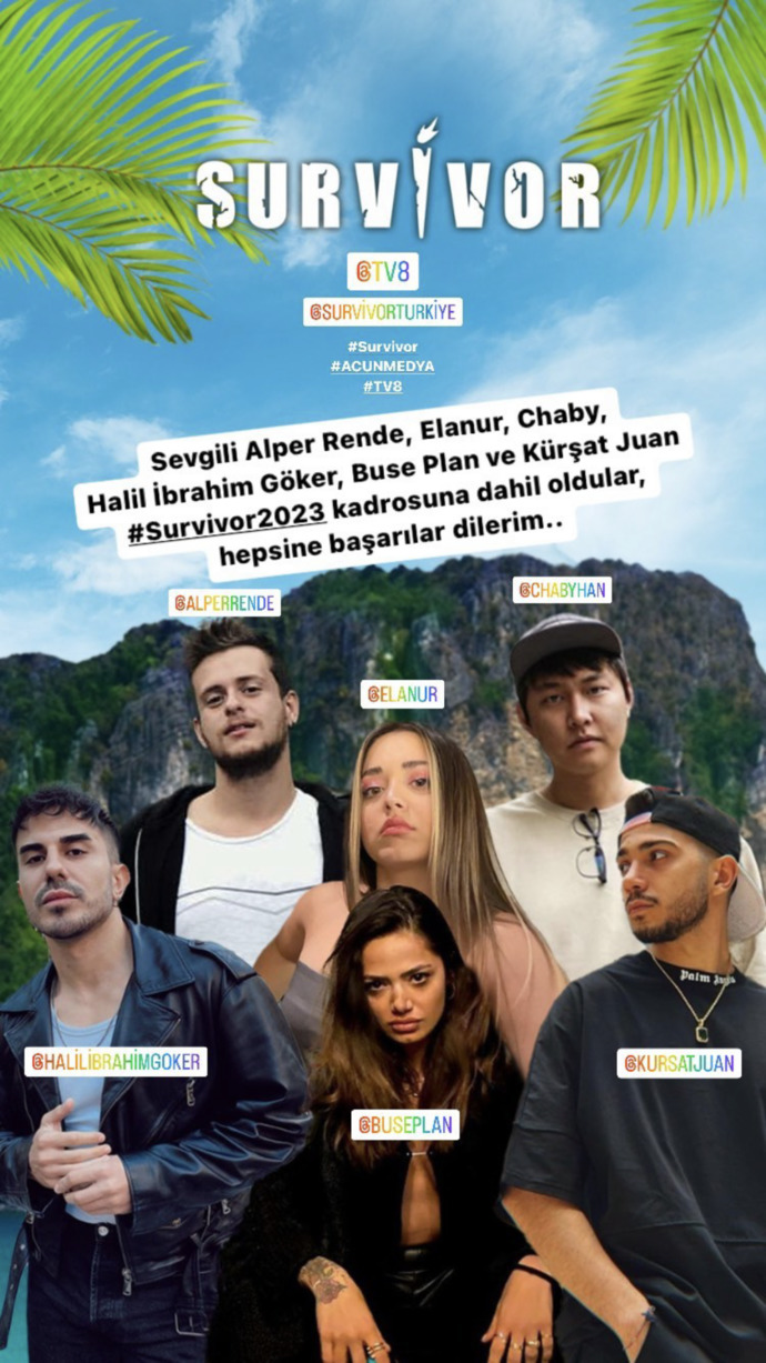 Survivor Influencer Kadrosu