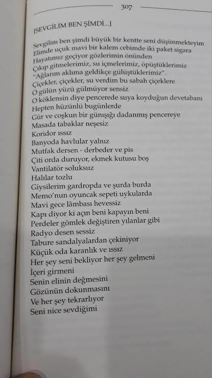 Sevdiğiniz bir şiiri paylaşırmısınız?