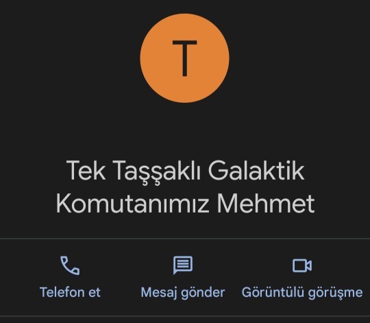 Rehberinde kayıtlı en absürt i̇sim nedir?