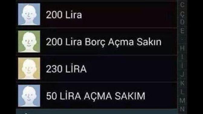 Rehberinde kayıtlı en absürt i̇sim nedir?