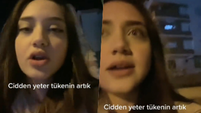 Bir genç kız yolda yürürken asılanlara dair yaşadıklarına isyan etmiş. Böyle tipler nasıl tükenir?