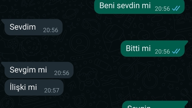 1 hafta önce bitti onu özlüyorum?