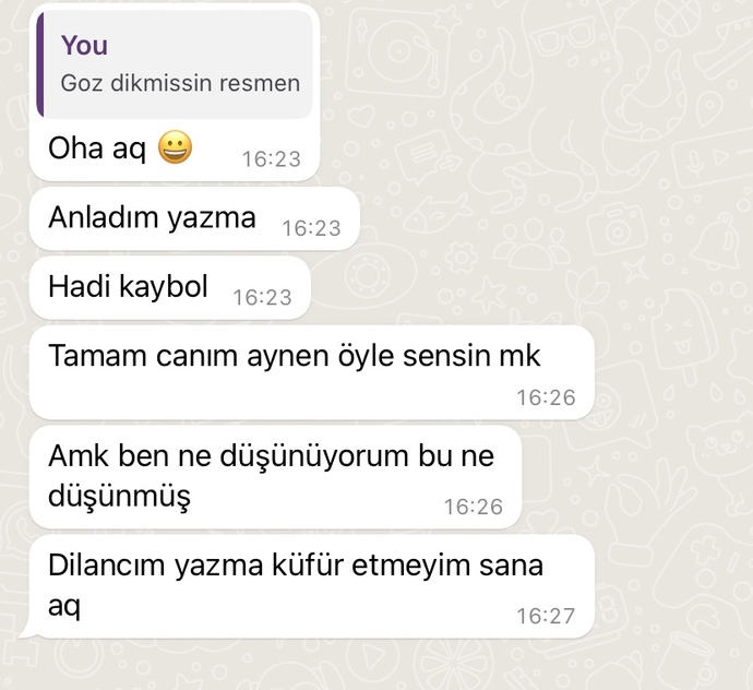 Sizce de tuhaf değil mi ya?