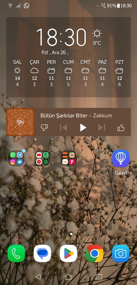 Ana ekranınızda vazgeçemediğiniz uygulama var mı?