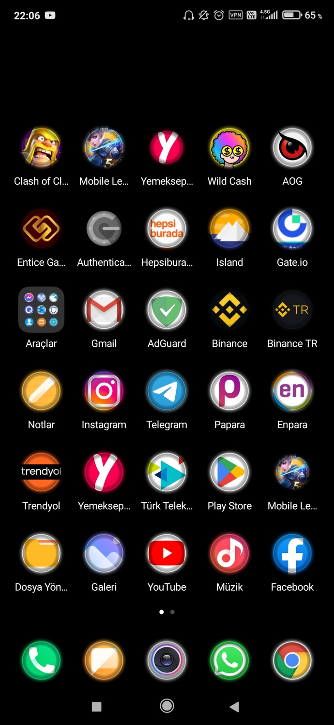 Ana ekranınızda vazgeçemediğiniz uygulama var mı?