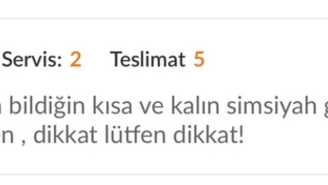 Yemek siparişinizde yaşadığınız bir olay oldu mu?