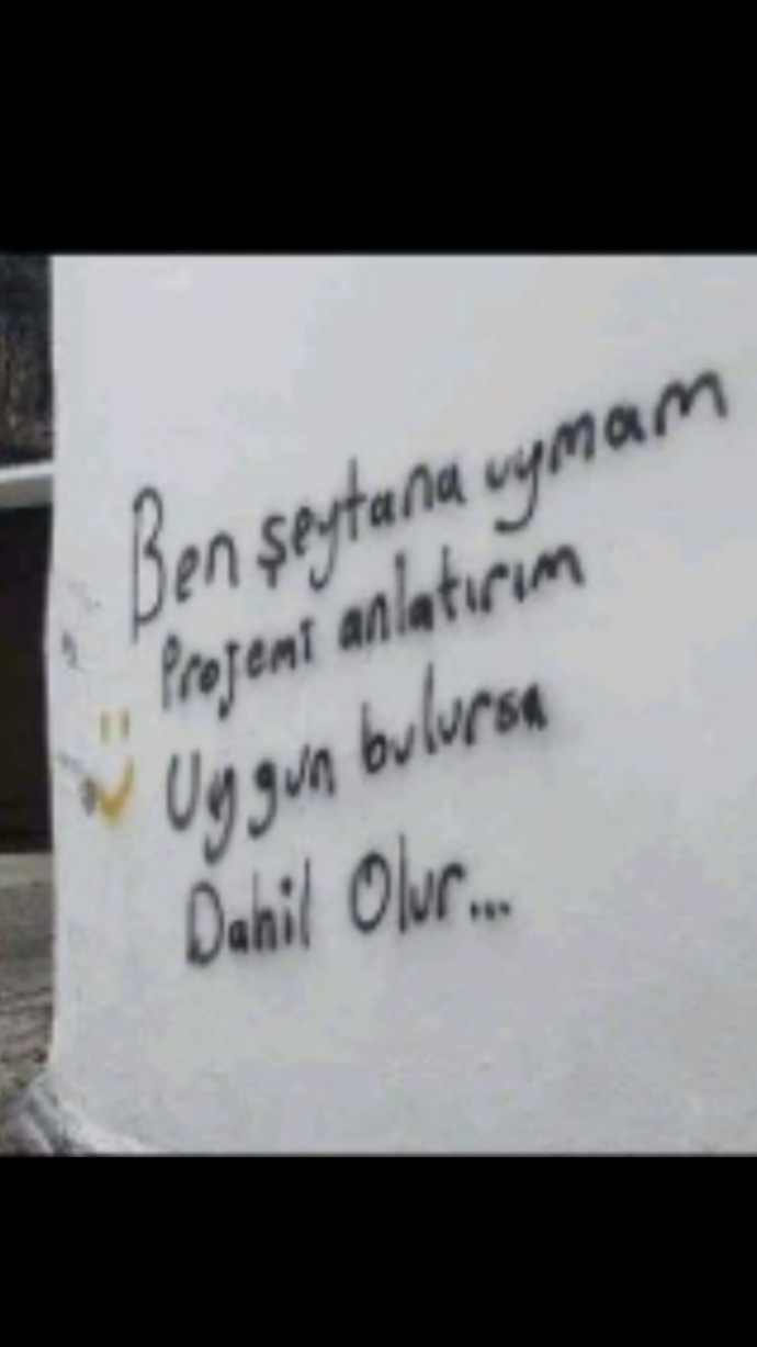 Şeytan mısın, ona uyan mı?