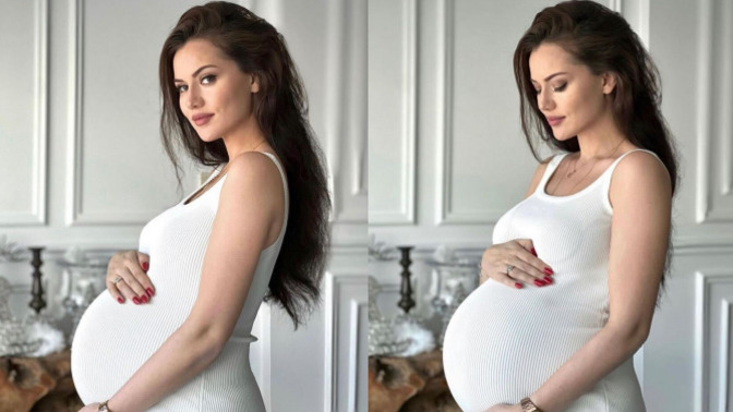 2. bebeğine hamile olan Fahriye Evcen'den yeni pozlar geldi, hamilelik çok yakışmamış mı sizce de😍?