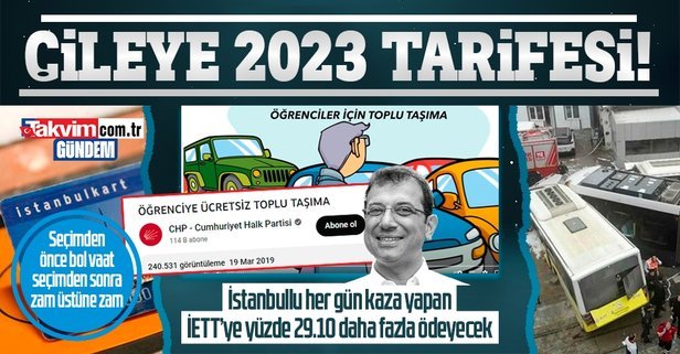 İstanbul'da toplu taşımaya zam geldi! Sizin orada zam var mı?