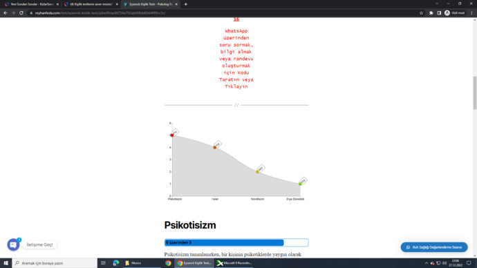 Kişilik testlerini sever misiniz?