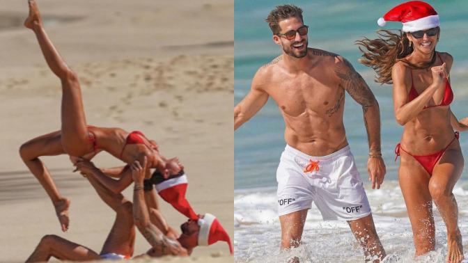 Izabel Goulart ve Kevin Trapp çiftinden yılbaşı böyle kutlanır pozları! Muhteşemlikleri sinir bozucu değil mi😍?