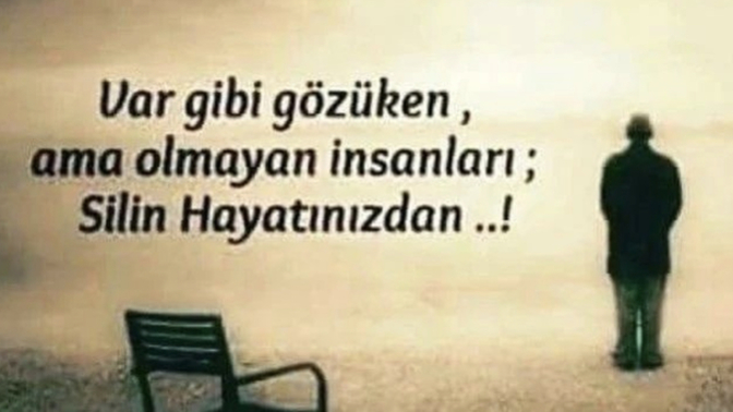 Var gibi gözüken ama aslında olmayan insanları siler misin?