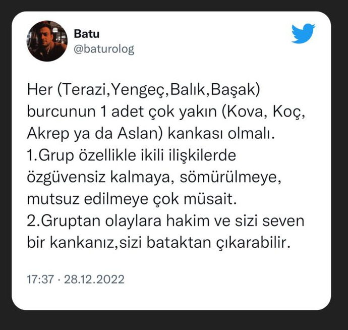 En yakın arkadaşınızın burcu ne?