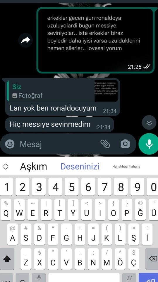 Ronaldoya Messiyi değişir mi sizce?