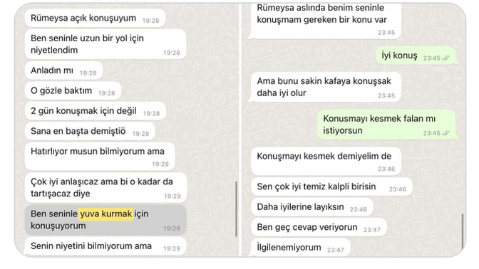Umut verip sonra bin türlü bahaneyle sizi bırakan insanlara ne söylemek isterdiniz?